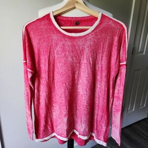 Mer Sea Pink Bamboo Cashmere Blend Sweater Lightweight Size Small